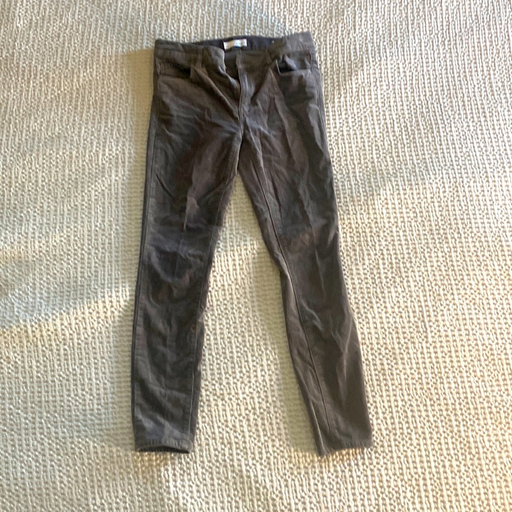 Ann Taylor loft gray corduroy